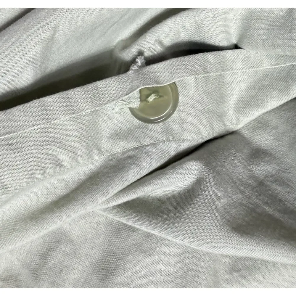 Rachel Ashwell Treasures Rare Vintage Duvet Cover Twin Cotton Green Damaged Htf